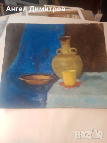 Найден Петков маслена картина двустранна 