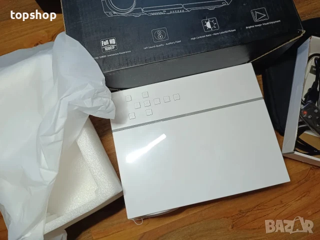 НОВ,ПЪЛЕН КОМПЛЕКТ, ТЕСТВАН, ПЕРФЕКТЕН проектор TOPVISION T26L, Native 1080P Full HD, 7500 Lumen..., снимка 10 - Плейъри, домашно кино, прожектори - 50501568