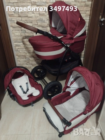 Изгодно!! Бебешка/Детска количка 3 в 1 Verdi Optima, снимка 4 - Детски колички - 53171925