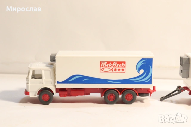 WIKING 1:87 H0 MAN МАН КАМИОН РЕМАРКЕ МОДЕЛ, снимка 2 - Колекции - 53803185