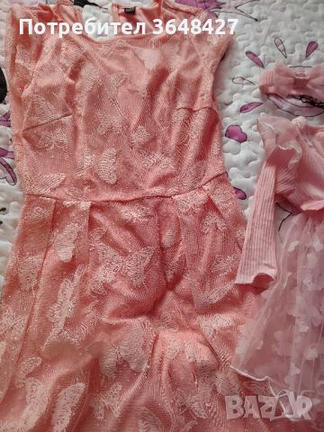 Комплект рокли за мама и бебе , снимка 3 - Бебешки рокли - 45145278
