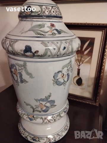 Голям порцеланов съд с капак, снимка 2 - Антикварни и старинни предмети - 51553704
