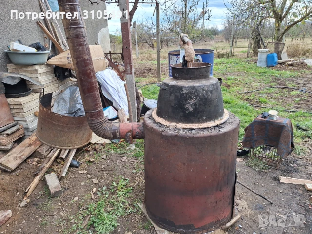 Казан за варене на ракия 120л.меден хубав комплект всичко
