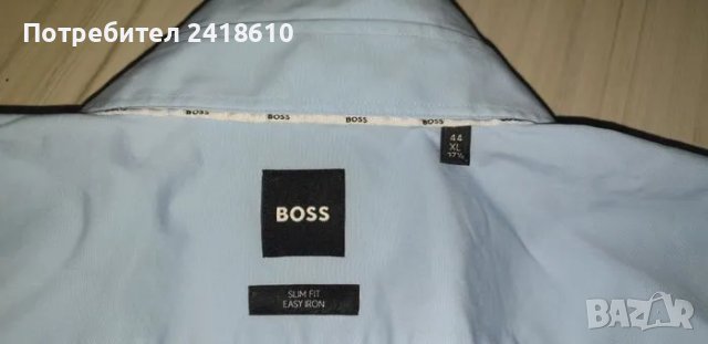 Hugo Boss H - Hank - kent- C1-214 Slim Fit Easy Iron Stretch Cotton Mens Size 44/17 1/2 XL НОВО! ОРИ, снимка 14 - Ризи - 47163843