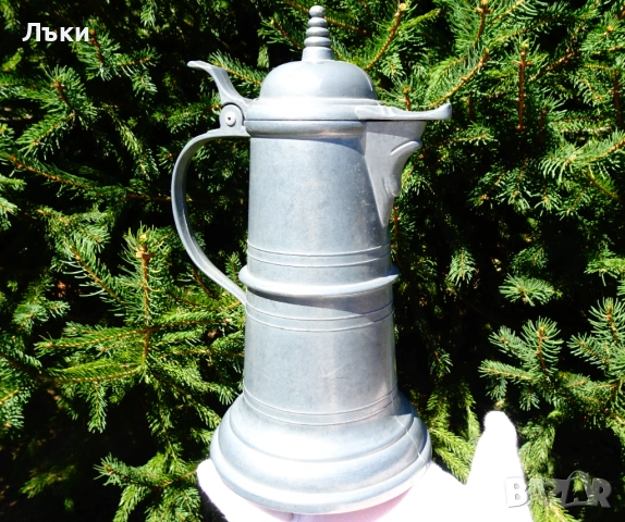 Калаена кана с капак 600 мл.,средновековен дизайн. , снимка 6 - Антикварни и старинни предмети - 51570962