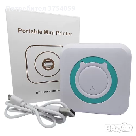 Преносим фотопринтер, използващ термичен печат, снимка 5 - Принтери, копири, скенери - 52362322