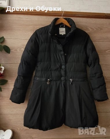 Черно зимно яке , снимка 4 - Якета - 52466597