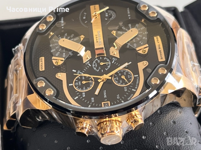 ОРИГИНАЛЕН Diesel Mr. Daddy 2.0 (DZ7333) - Златен, ОГРОМЕН и Чисто НОВ!, снимка 3 - Мъжки - 52851958