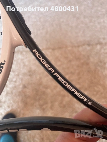 Тенис ракета Wilson Roger Federer Aluminum Tennis Racket - 26 Inch, снимка 2 - Тенис - 54233097