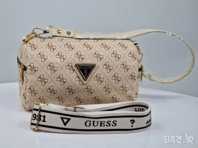 Дамска чанта с дълга регулираща се дръжка за през рамо Guess - 3 налични цвята Код R79, снимка 4 - Чанти - 47613005