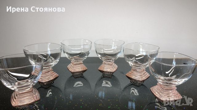 Комплект 6 чаши Nabucco Crystal Glass,  Bormioli Rocco Италия, дизайн R. Licenziato Monti. , снимка 3 - Чаши - 45316938