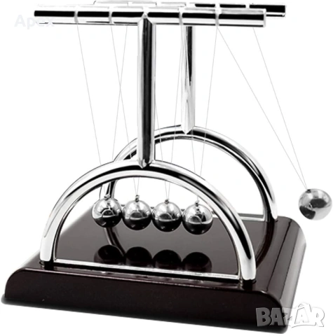 Люлка Махало на Нютон.Метални Топчета за Бюро.Вечен Двигател Перпетуум Мобиле Perpetuum Mobile.Подар