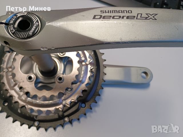 Алуминиеви курбели за велосипед колело Shimano Deore Lx 3x, Hollowtech II, снимка 5 - Части за велосипеди - 46588693