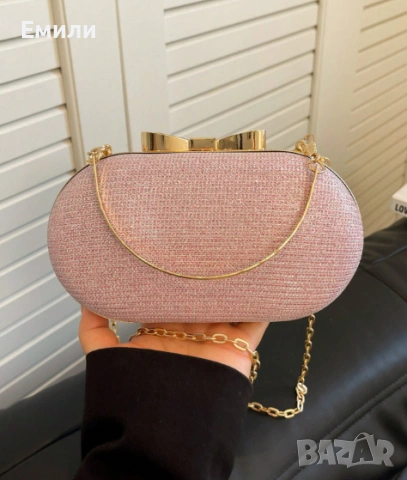Елегантна блестяща чанта с две дръжки, чанта за абитуриентски бал, клъч за коктейлно парти, снимка 2 - Чанти - 54100859