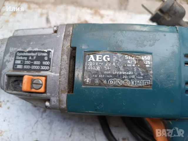 Бормашина (дрелка) AEG, снимка 3 - Бормашини - 50161594