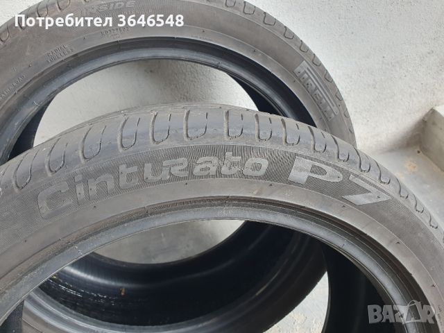 2бр Pirelli P7 225/45/18 dot 19, снимка 8 - Гуми и джанти - 45168482