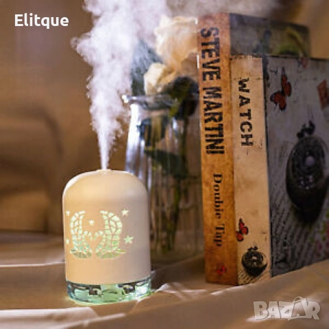 LED мини преносим светещ USB овлажнител за въздух за дома и за автомобила