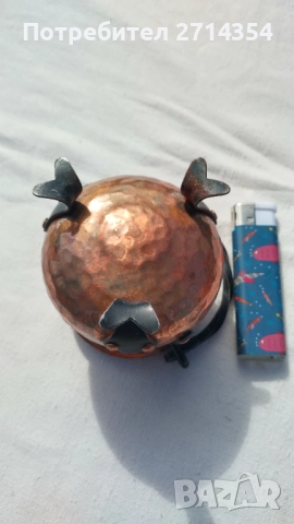 Малко медно менче , снимка 3 - Антикварни и старинни предмети - 51962392