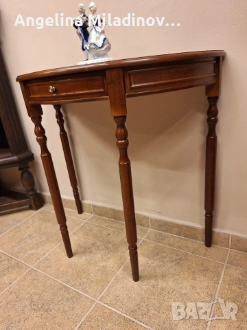 Луксозна конзолна маса с чекмедже, снимка 2 - Маси - 53773981