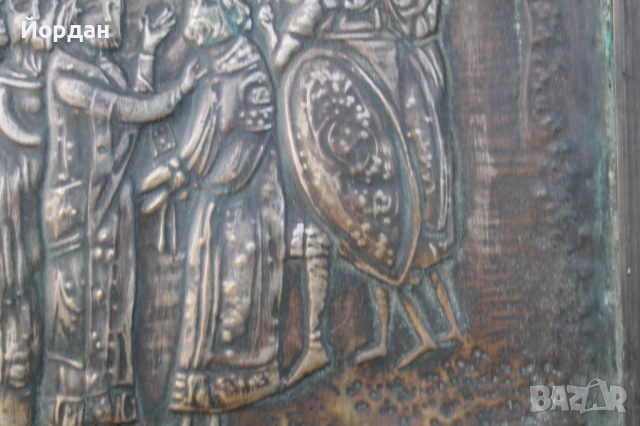 Старо пано  ''Пленяване на император Никифор I Генетик от хан Крум '', снимка 6 - Колекции - 53711005