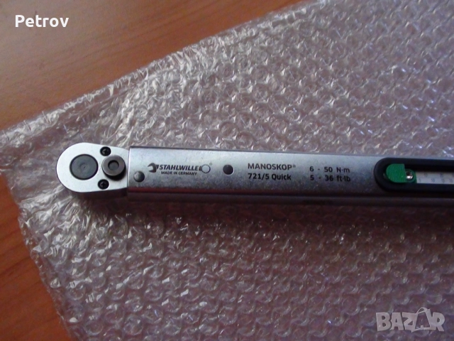 STAHLWILLE MANOSKOP 721/5 Quick - MADE IN GERMANY - 3/8" PROFI Динамометричен Ключ 6 - 50 Nm !!!!!!!, снимка 2 - Гедорета - 51516184