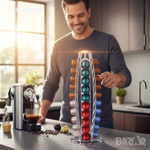 Въртящ се диспенсър за кафе Cheffinger, за капсули Nespresso , снимка 3 - Други стоки за дома - 53181222