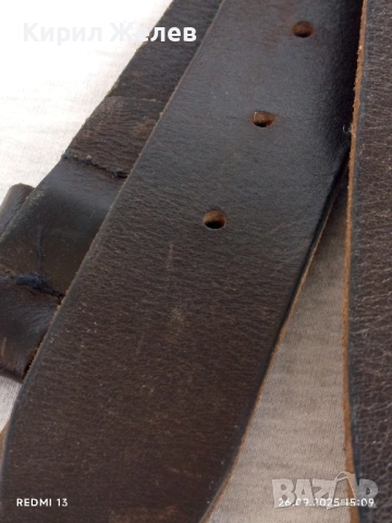 Естествена кожа колан здрав винтидж стил 49389, снимка 5 - Колани - 51847438