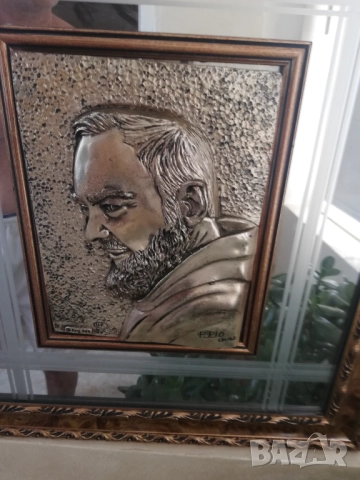 барокова сребърна картина от Италия 48,5/55, снимка 2 - Картини - 52714527