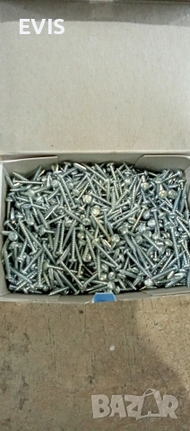 Винтове за ПДЧ (Spanplattenschrauben) 3,5 x 25 мм – 1000 бр. , снимка 2 - Железария - 53678578