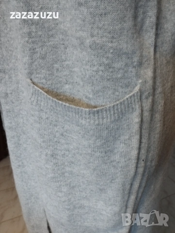 ВЪЛНА И АНГОРА Дамска дълга жилетка, снимка 3 - Жилетки - 53193802