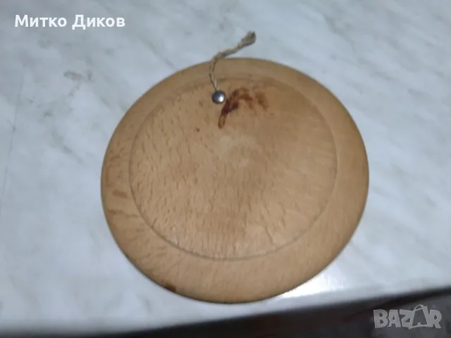 Икона ръчно рисувана Дева Мария и младенеца фи 17см, снимка 3 - Икони - 50167052