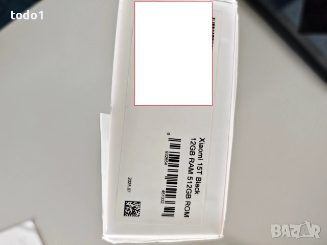 НОВ смартфон Xiaomi 15T Black 12GB RAM 512 GB ROM