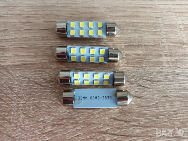 LED крушка за плафон, лед осветление за регистрационен номер, снимка 4 - Аксесоари и консумативи - 48959090