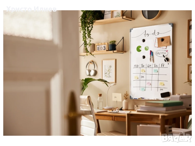 Магнитна бяла дъска с маркер и магнити комплект, снимка 5 - Други - 52233573