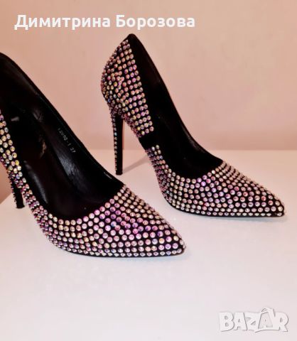 Елегантни дамски обувки на ток, снимка 4 - Дамски елегантни обувки - 45597291