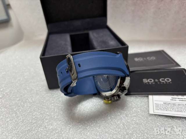 Перфектен! Мъжки Часовник SO&CO New York Хронограф, снимка 10 - Мъжки - 53604686