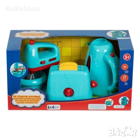 Детски кухненски уреди-миксер,тостер и електрическа кана, снимка 2 - Образователни игри - 52286349
