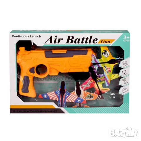 Пистолет - Изстрелвачка на самолети /механичен/, снимка 2 - Влакчета, самолети, хеликоптери - 50576052