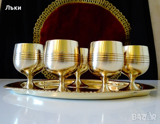 Бронзови чаши за ракия 80 мл.,релеф. , снимка 9 - Антикварни и старинни предмети - 51290718