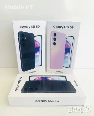 НОВ! Samsung Galaxy A55 5G 128GB Navy / Lilac  2г.Гаранция!, снимка 4 - Samsung - 49552172