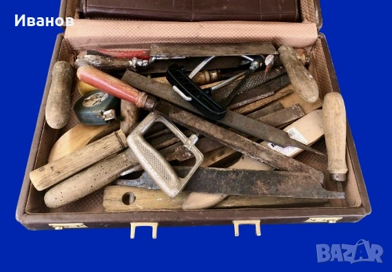 Лот от Старинни дърводелски и занаятчийски инструменти. , снимка 3 - Други инструменти - 53847144