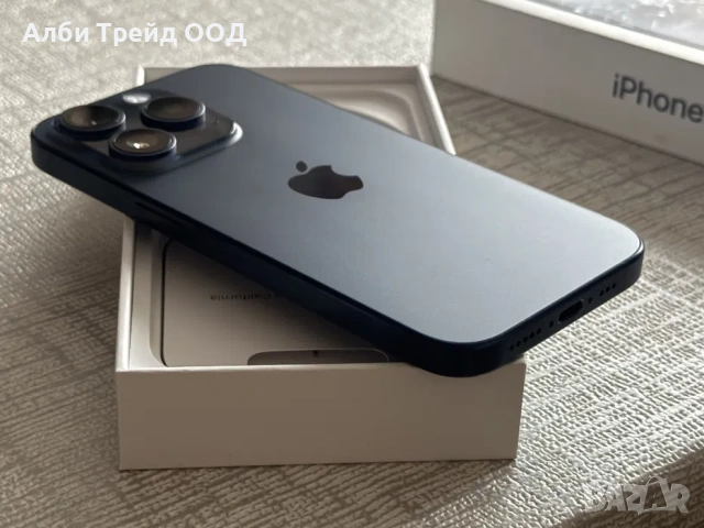 iPhone 15 Pro 128GB Blue Titanium – Перфектен, 100% Батерия., снимка 8 - Apple iPhone - 53719371