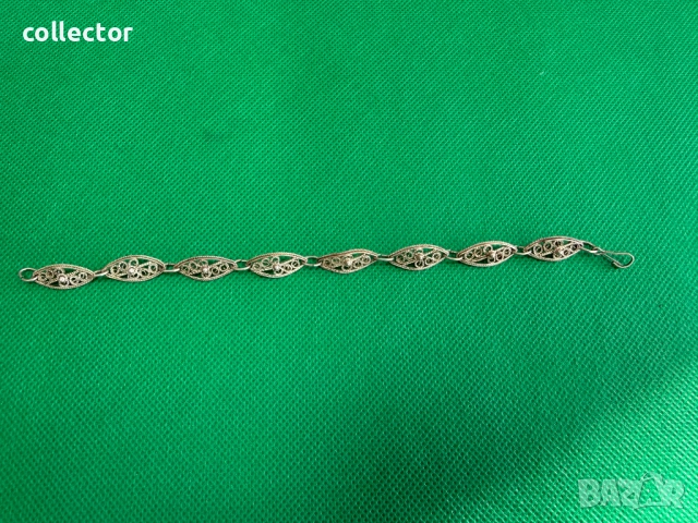 Ръчно изработена сребърна гривна филигран. №7719