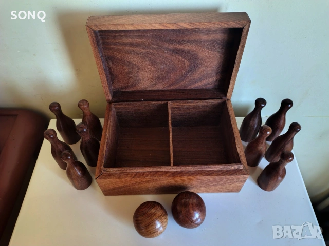 Уникална Стара Игра Мини - Боулинг, снимка 2 - Антикварни и старинни предмети - 53838716