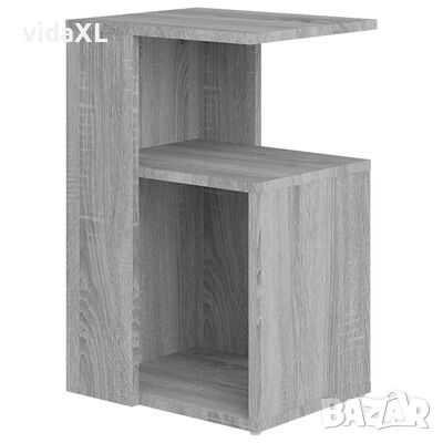 vidaXL Странична маса, сив сонома, 36x30x56 см, инженерна дървесина（SKU:815190, снимка 1 - Маси - 46293182