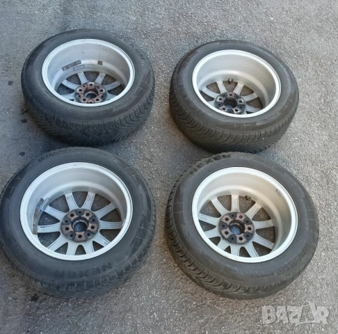4 бр. джанти 16", 5x112 66 mm с зимни гуми 202/60/16, снимка 6 - Гуми и джанти - 53842726