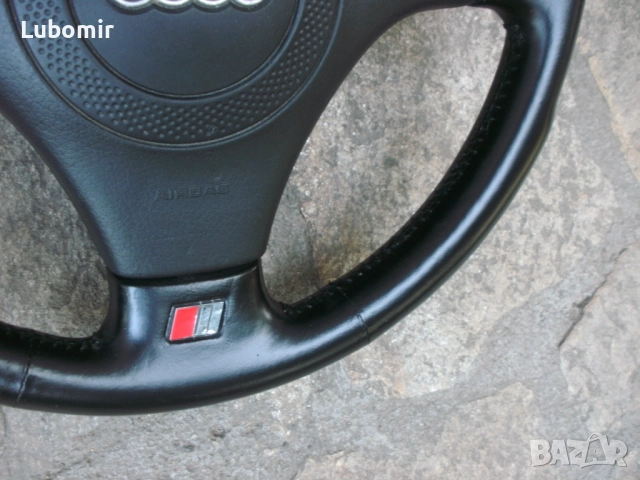 Волан трилъчев Audi S Line - оригинален, кожен !, снимка 5 - Аксесоари и консумативи - 51646815