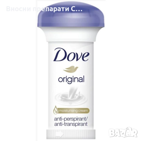 Дав крем стик гъба, Original, 50мл дамски Dove Original Moisturizing Cream