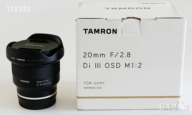 Tamron 20mm f/2.8 Di III OSD M 1:2 за Sony E, снимка 1 - Обективи и филтри - 46435248
