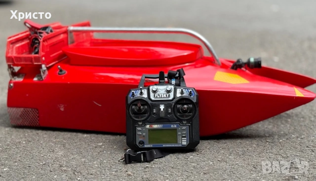 RC лодка за риболов (Bait Boat) с дистанционно FlySky FS-i6 – двойни бункери  , снимка 3 - Стръв и захранки - 53831029